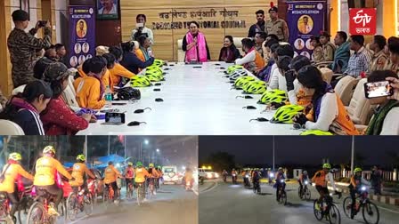 ncc mega cyclothon team resumes its journey from kokrajhar to new delhi