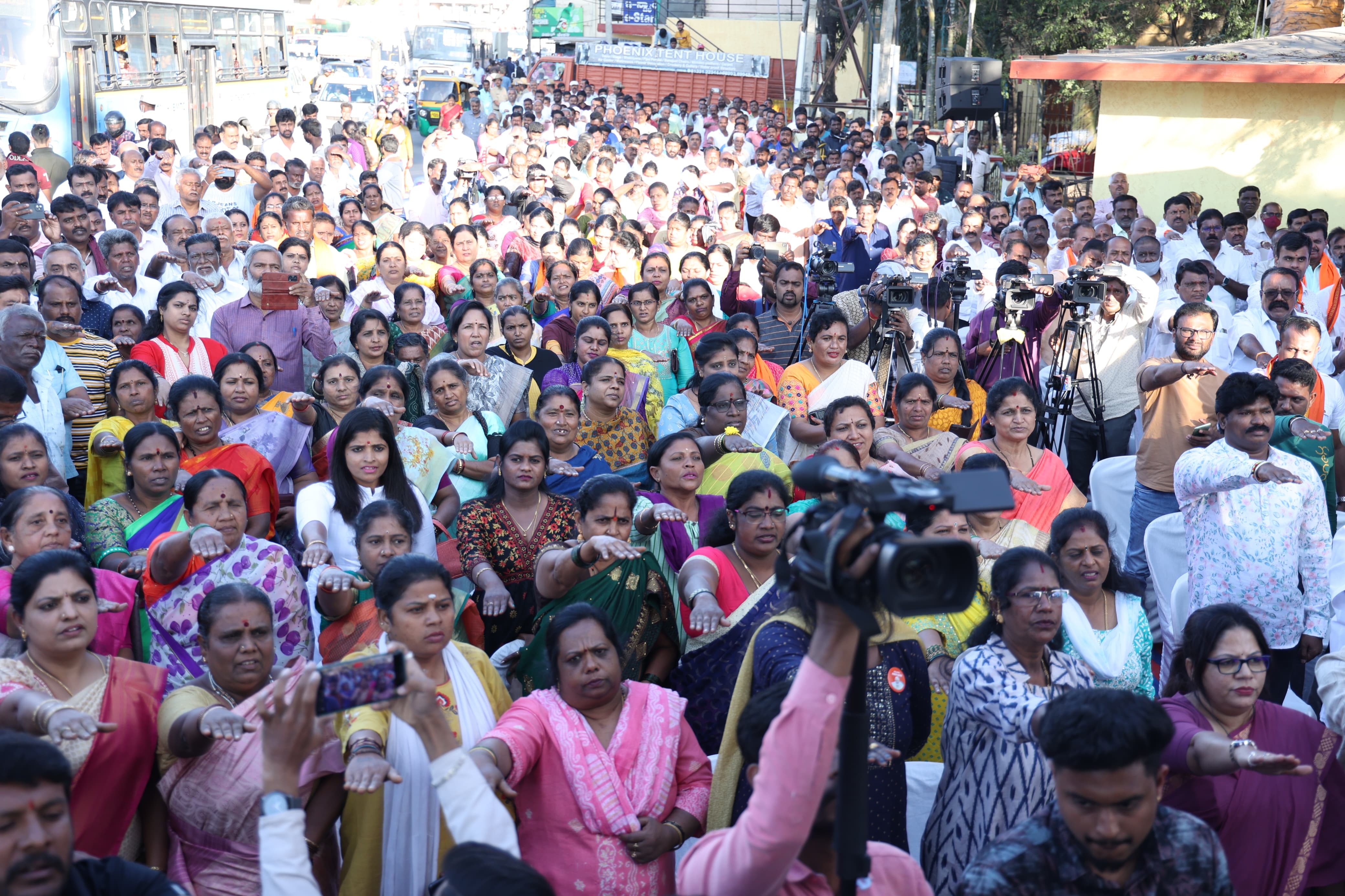 BJP State President BY Vijayendra drive for Vikasita Bharat Sankalpa Yatra