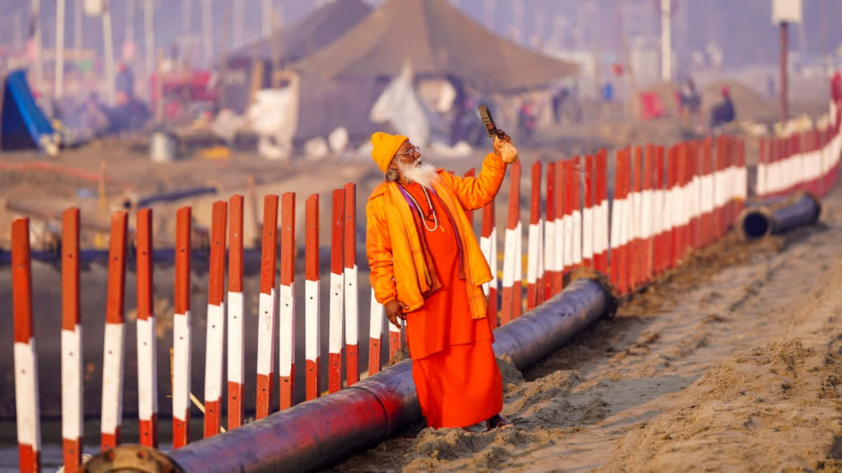 Besides India's holy rivers, a makeshift city is being built for a Hindu religious festival expected to be so vast it will be seen from space, as the largest gathering in history.