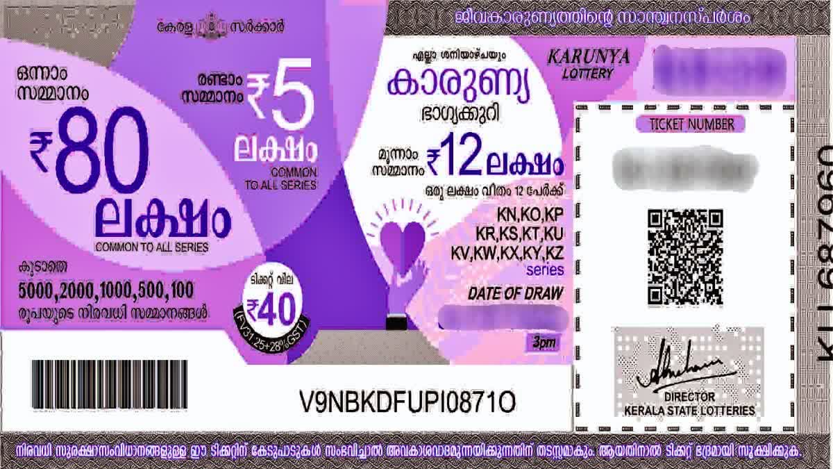 കാരുണ്യ പ്ലസ് ലോട്ടറി  KERALA LOTTERY  ലോട്ടറി നറുക്കെടുപ്പ് ഫലം  KARUNYA LOTTERY RESULT TODAY