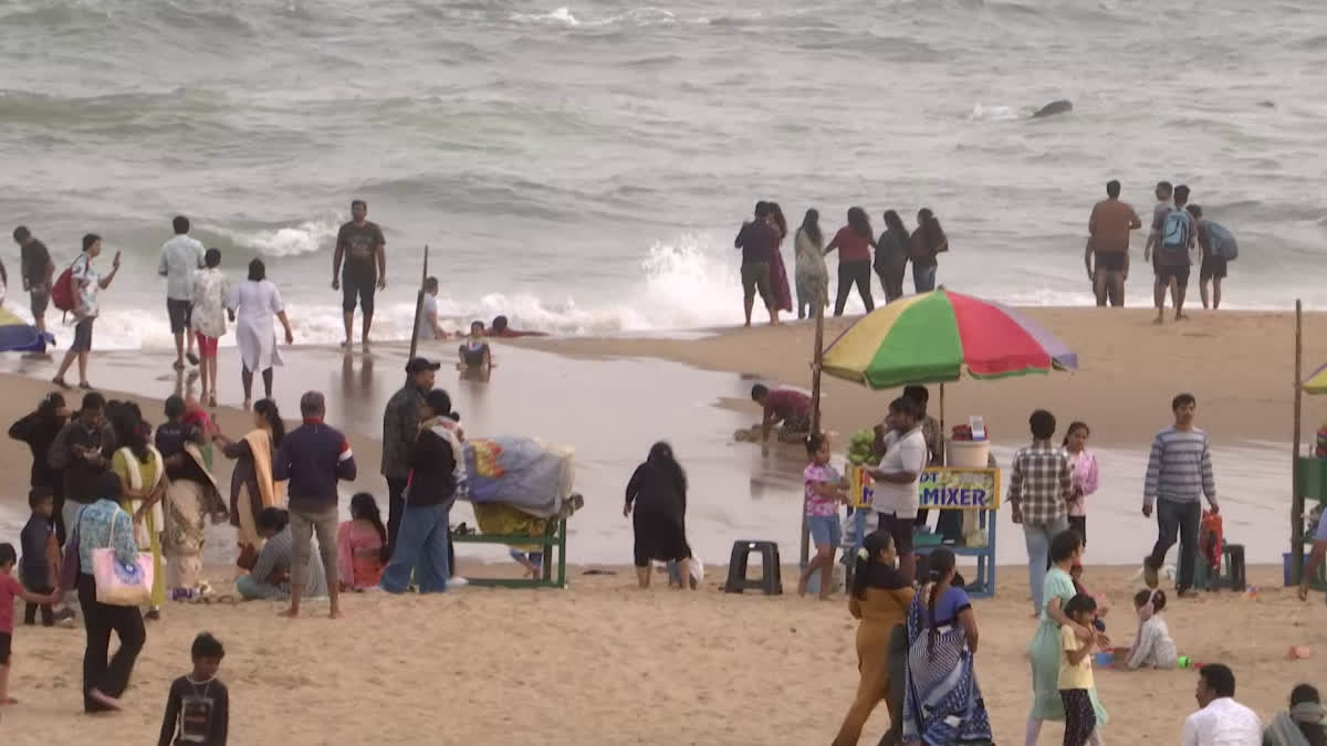 Sea Retreated by 10 Meters in Vizag Beach