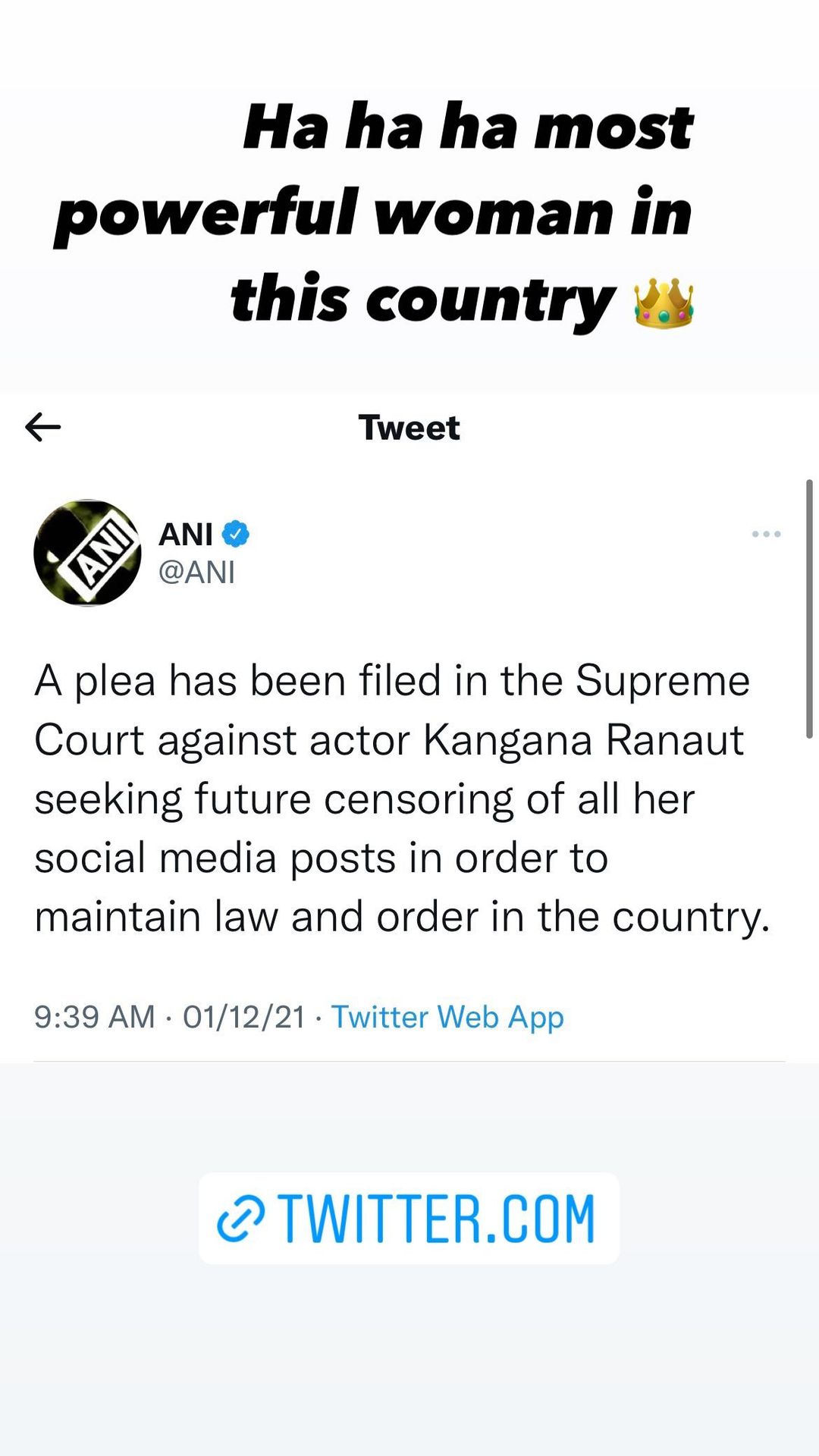 plea in sc against kangana ranaut