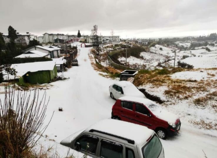 Hailstorm in Meghalaya