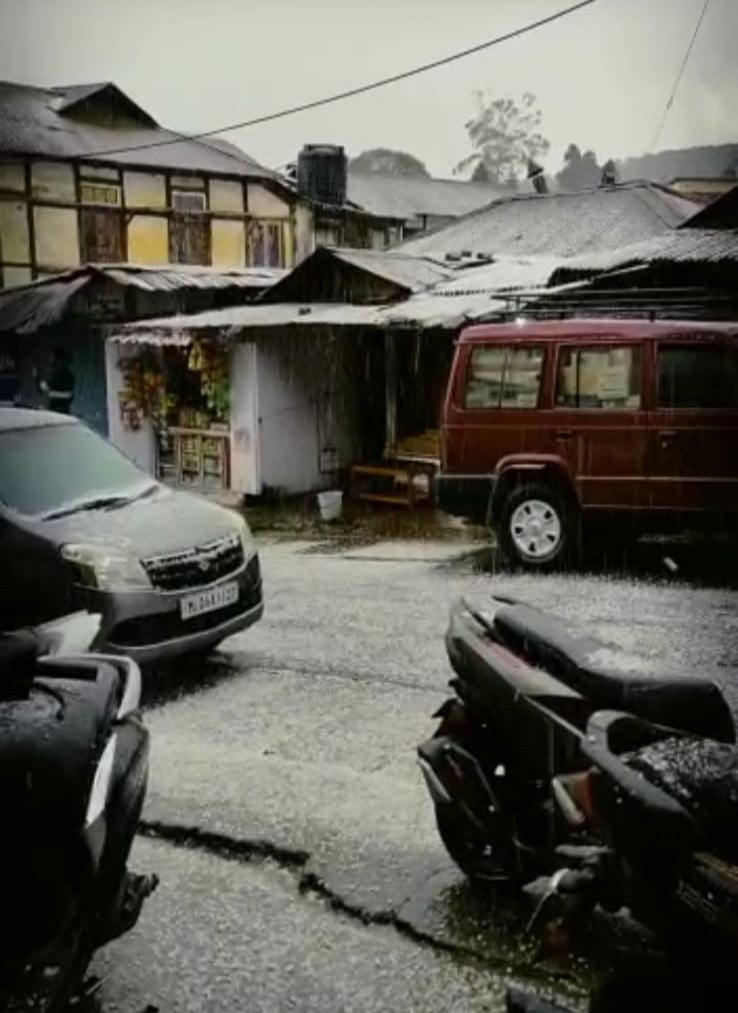 Hailstorm in Meghalaya