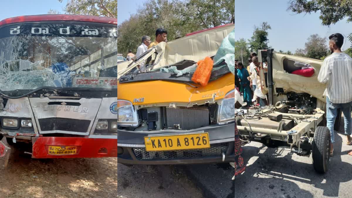 parate accident  Three people died  ಪ್ರತ್ಯೇಕ ಅಪಘಾತ  ಆರು ಮಂದಿಗೆ ಗಾಯ  ರಸ್ತೆ ಅಪಘಾತ