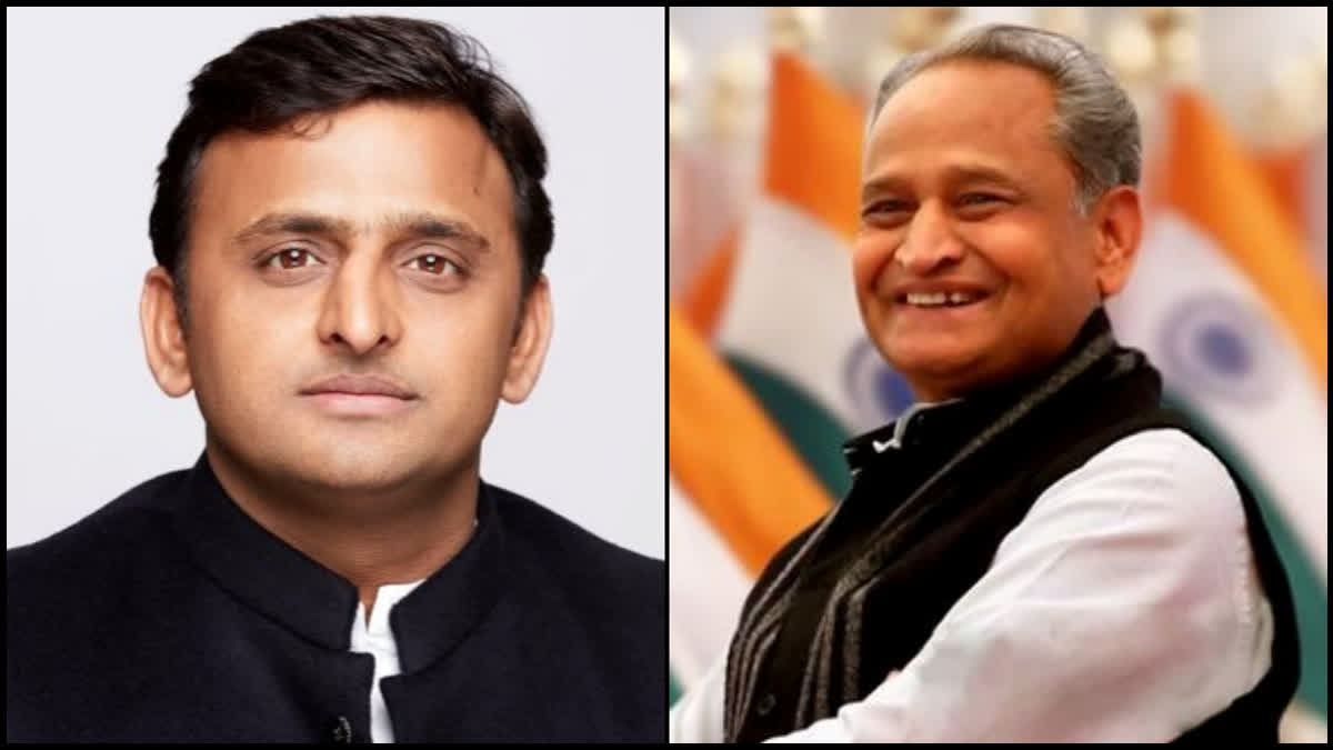 Akhilesh Yadav and Ashok Gehlot (Source: X @ashokgehlot51 and @yadavakhilesh)