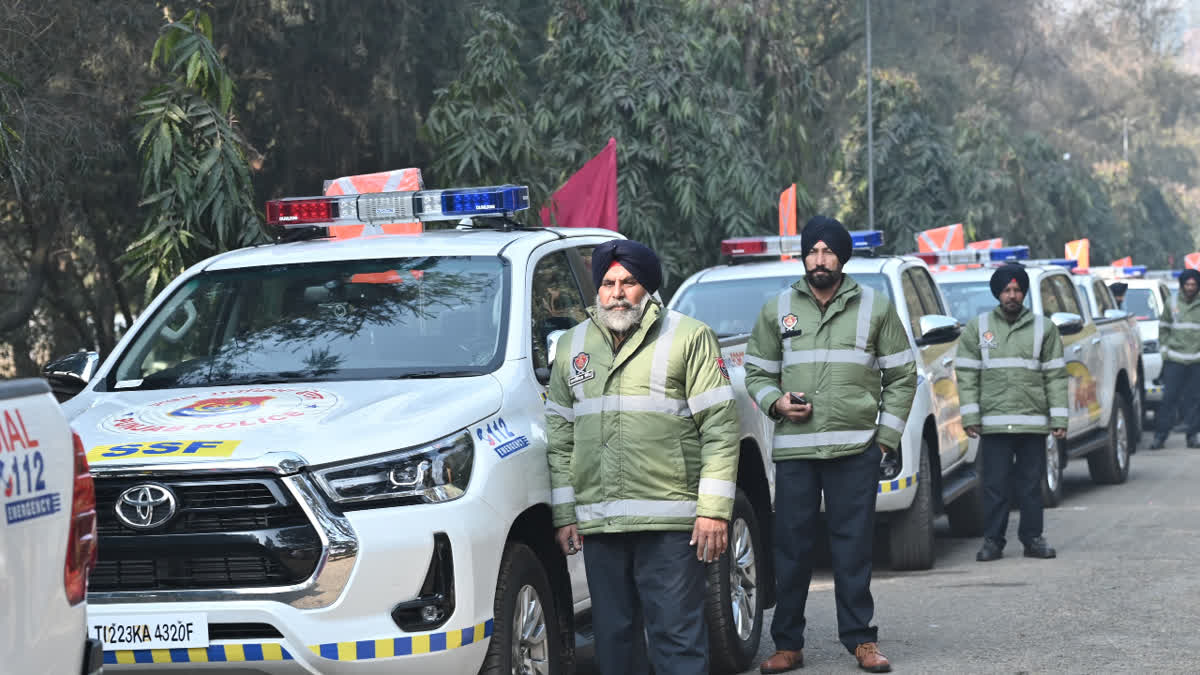 144 state-of-the-art vehicles of the Road Security Force will monitor 5500 km of roads in Punjab