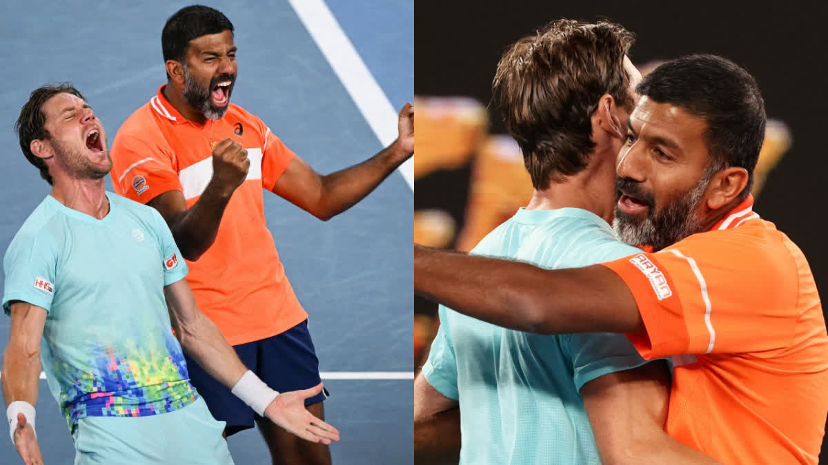 Rohan Bopanna Matthew Ebdan  Australian Open 2024  Rohan Bopanna Australian Open  രോഹൻ ബൊപ്പണ്ണ