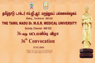 Tamil Nadu Governor RN Ravi participating in the 36th Convocation of MGR Medical University