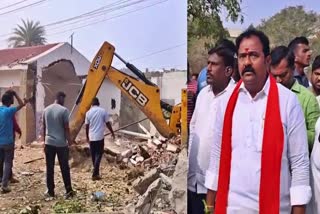 Kamareddy MLA Demolished his House for Road