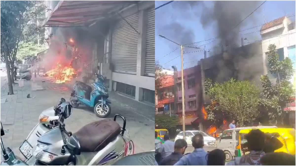 FIRE AT ELECTRICAL BIKE SHOWROOM