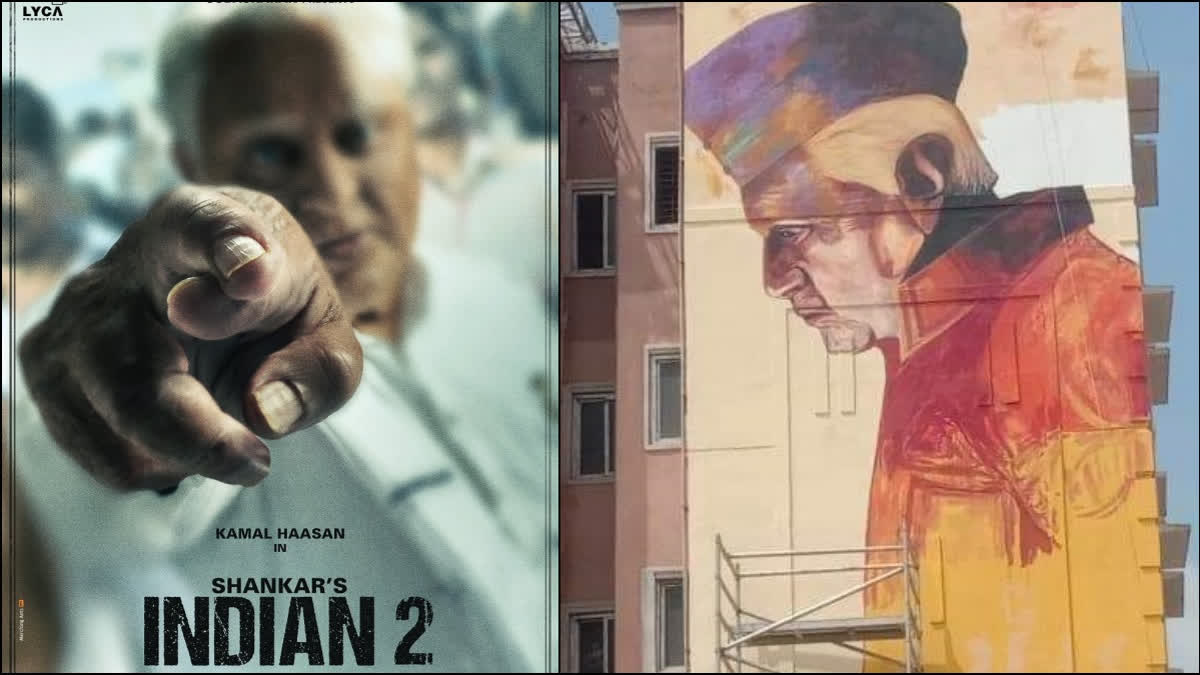 Vibrant Murals Adorn Chennai Walls for Kamal Haasan's Indian 2 Shoot - See Pics