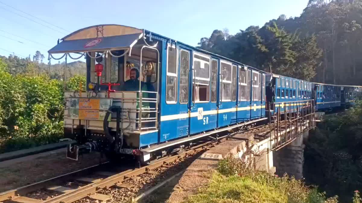 hill train service resumed between Ooty and Coonoor