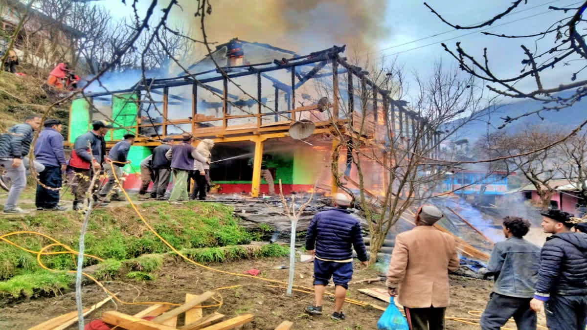 House burnt in Kullu