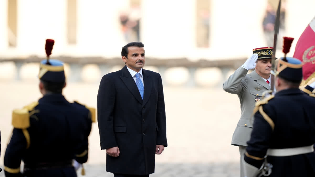 Qatar's emir to discuss Gaza and hostages with Macron during a state visit to France