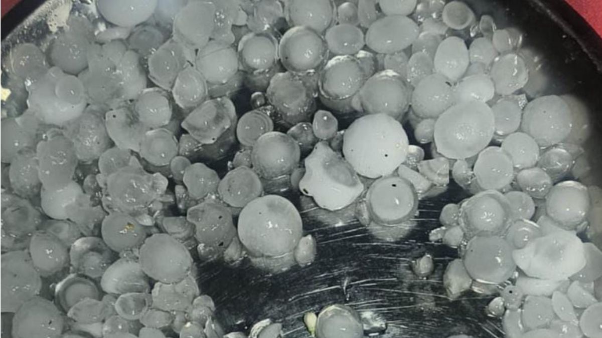 Rain and hail in MP