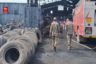 tire melting factory boiler exploded