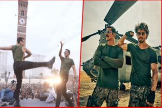 BMCM Akshay Kumar and Tiger Shroff reach Lucknow, fans go crazy, watch