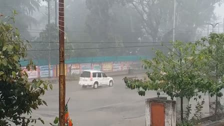 Hailstone With heavy Rain