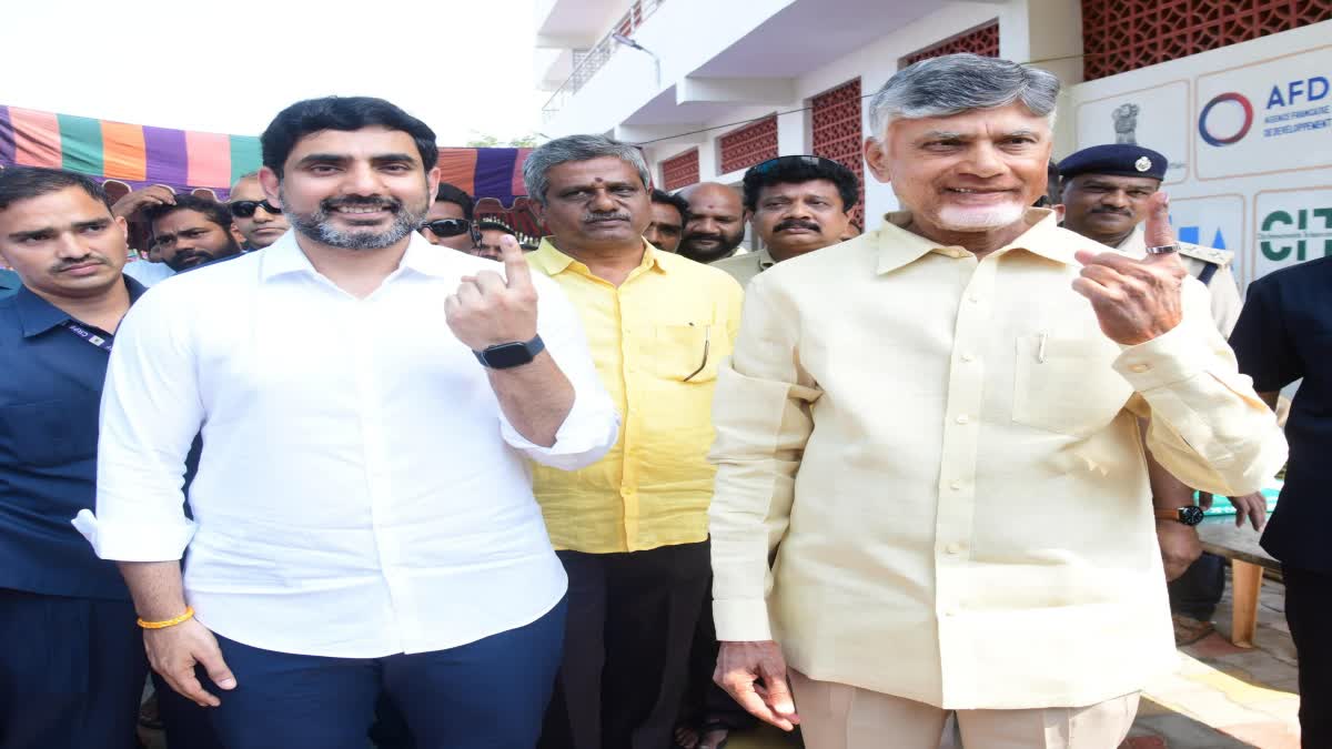 CM_Chandrababu_cast_MLC_vote