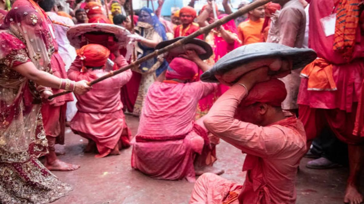 Holi Celebrations Begin In Uttar Pradesh's Historical Town Barsana; Lathmar Holi Set For March 8