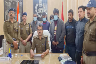 Police have arrested four persons for demanding money from Rudraprayag SP posing as Uttarakhand DGP