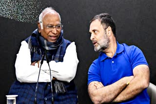 Congress President Mallikarjun Kharge and MP Rahul Gandhi