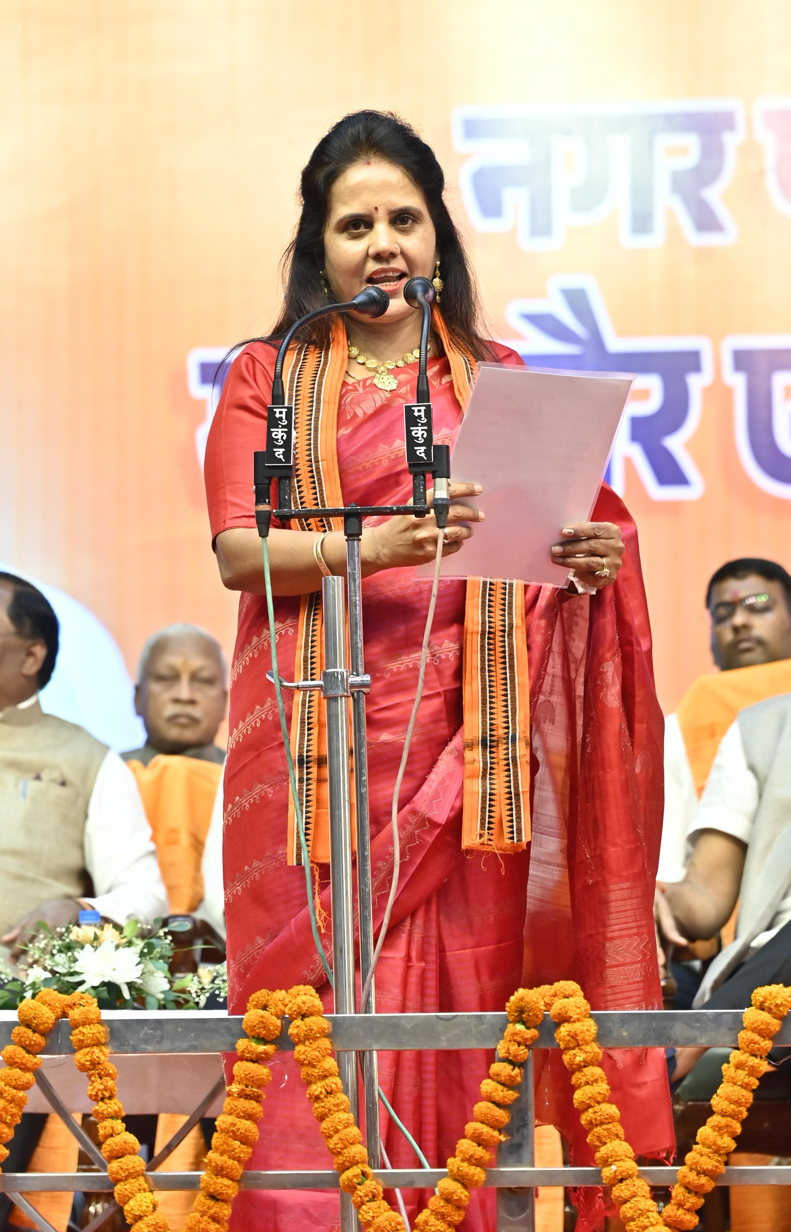 Mayor Meenal Choubey in action after oath