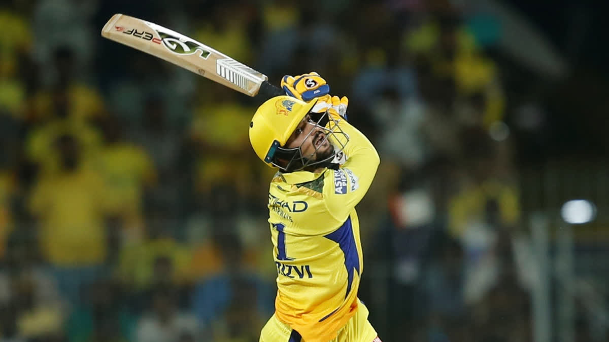 Chennai Super Kings youngster Sameer Rizvi became the only third Indian cricketer to smash a six on the first ball of his Indian Premier League (IPL) 2024 on Tuesday. He hit leg-spinner Rashid Khan for a six over square leg to score his first scoring shot during the game between CSK and Gujarat Titans at MA Chidambaram Stadium in Chennai.