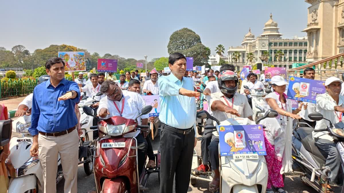 RAJNEESH GOYAL INAUGURATED BIKE JATHA OF PHYSICALLY CHALLENGED