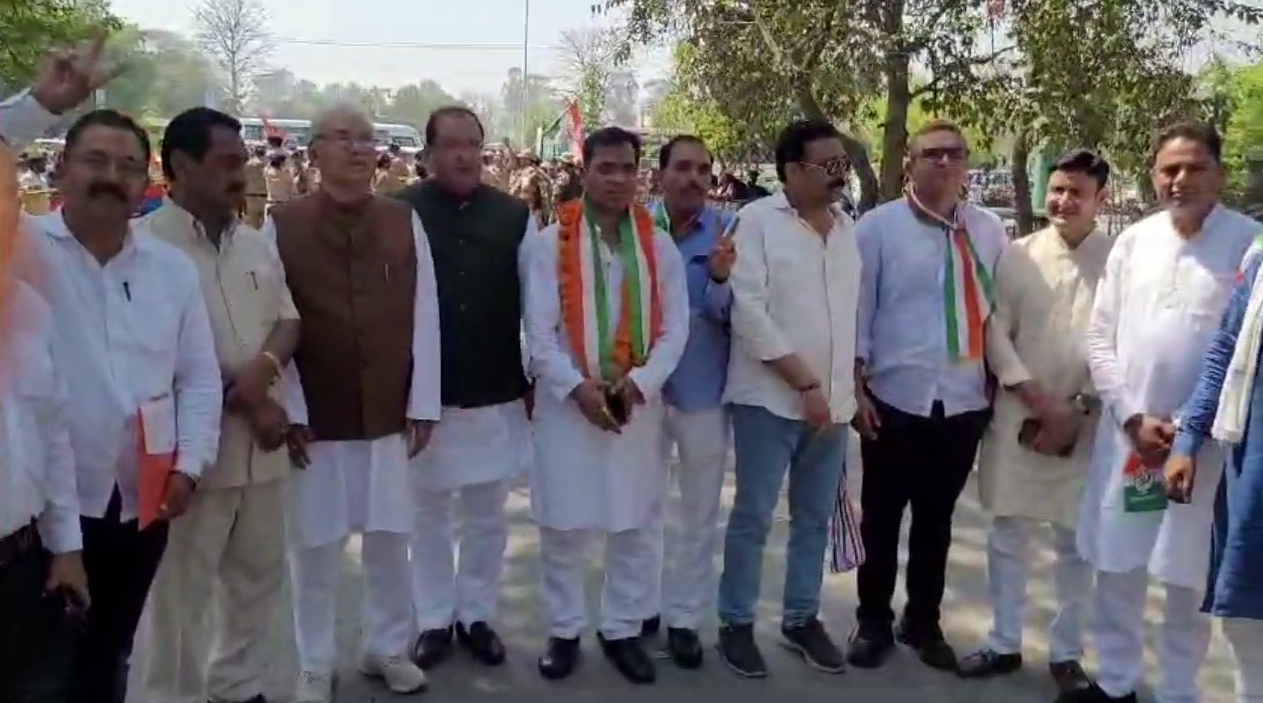 Congress Candidate Prakash Joshi Files Nomination