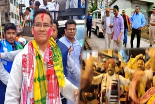Political leaders of Assam campaign for LS Election 2024 amidst the joy of Holi