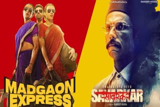 Swatantrya Veer Savarkar and Madgaon Express posters
