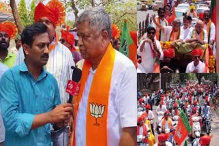 bjp-candidate-jagdish-shettar-received-a-grand-welcome-in-belagavi