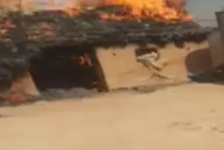 Fire broke out in a kutcha house in Alwar, goods worth lakhs burnt to ashes.