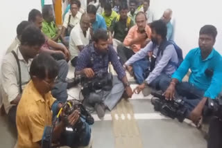 Journalists protest In Nellie Collectorate