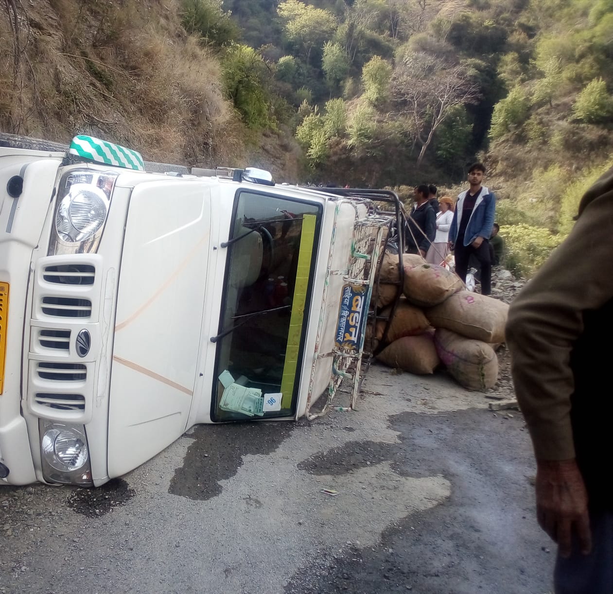 Road accident in Vikasnagar