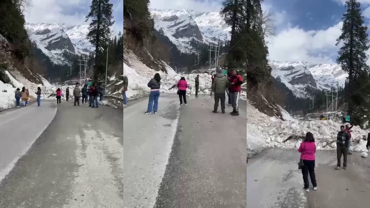 Avalanche in Kullu manali