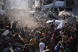 Palestinians protest Hamas
