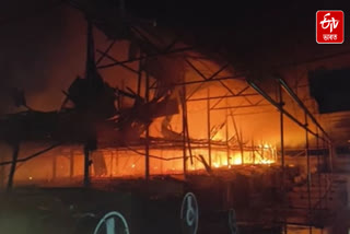 Massive fire breaks out at a 100-year-old Dinjoy tea garden factory in Chabua