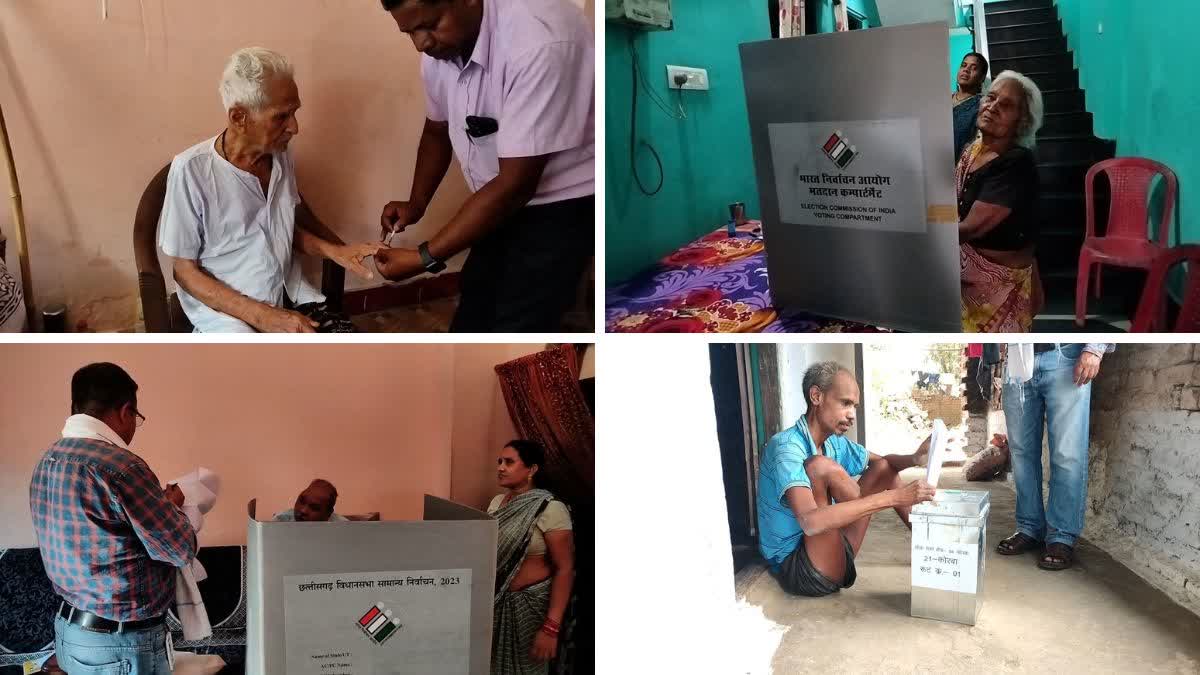 Vote from home in Korba