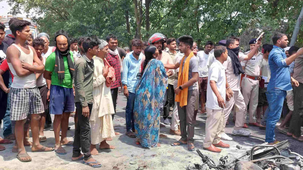 Three burnt alive in collision between two bikes in Begusarai, one in critical condition