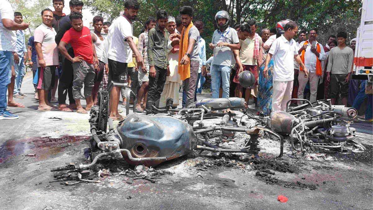 Bihar: 3 Burnt Alive, 1 Injured As Two Bikes Collide Head-On, Catch Fire