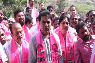 KTR Participated BRS Formation Day Celebrations