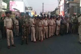 Tribals protest regarding Sirmatoli flyover ramp construction in ranchi