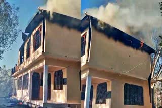 Fire broke out in Touni Devi's forest rest house