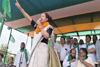 Kalpana Soren campaigned for JMM candidate Nalin Soren from Dumka Lok Sabha seat