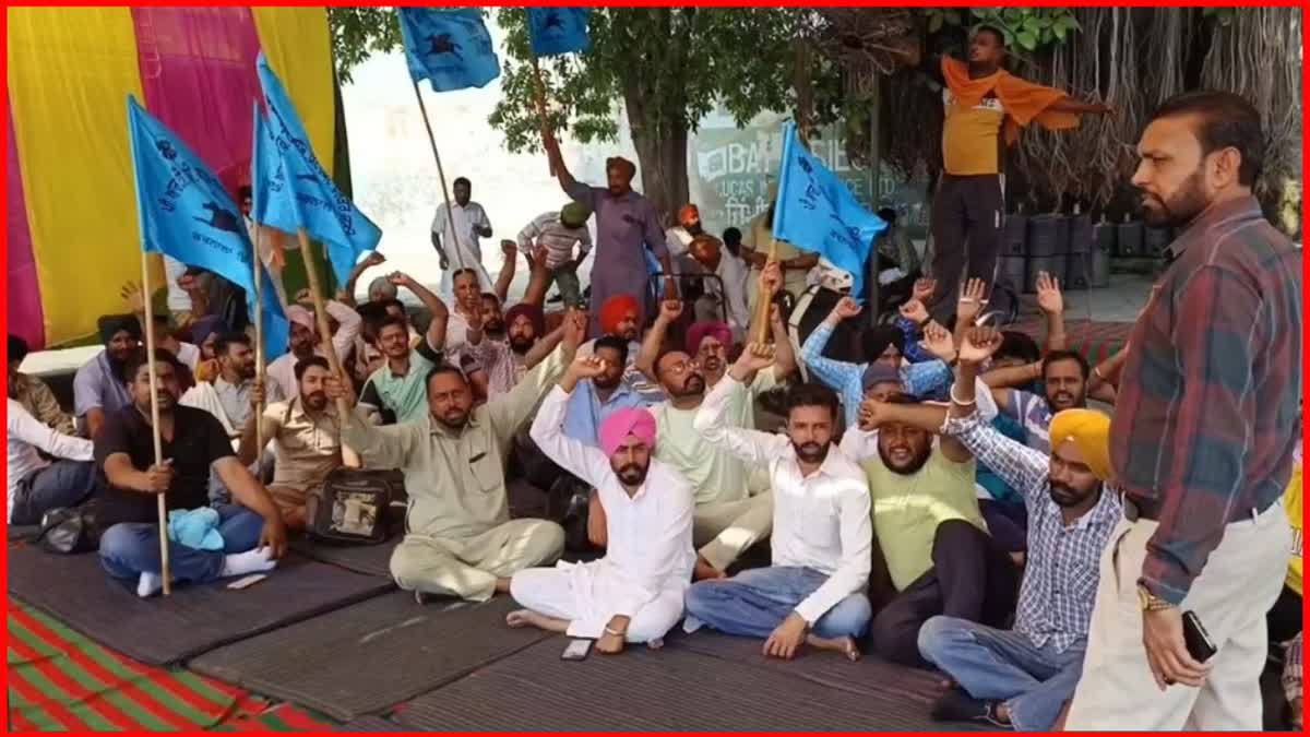 PRTC employees protest in Barnala