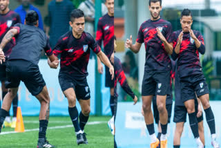 Blue Tigers Practice Video Before SAFF Football Championship 2023 India vs Kuwait Match