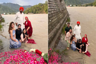 Navjoth Sidhu's son gets engaged to Inayat Randhawa on the banks of River Ganges
